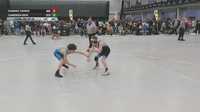96 lbs Cons. Rd Of 32 - Cameron Rios, ScrapYard Training vs Dominic Hawks, Moen Wrestling Academy
