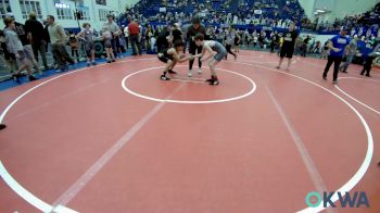 90 lbs Quarterfinal - Connor Johnson, Choctaw Ironman Youth Wrestling vs Fernando Sierra, OKC Saints Wrestling