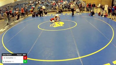 12U Boys - 58 lbs Cons. Round 2 - Wyatt Schoettle, Contenders Wrestling Academy vs Grayson Sylvaria, Iron Faith Wrestling Club