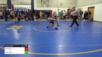 96 lbs Round Of 32 - Mason Pitzen, Wauseon vs Gio Brunst, Westshore