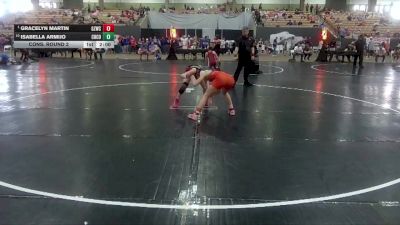 121 lbs Cons. Round 2 - Isabella Armijo, Maryville Wrestling vs Gracelyn Martin, Ground Zero Wrestling Club