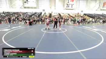 93 lbs Cons. Round 2 - Caden Chance, Club Not Listed vs Trenton Noonan, New Hartford / Sauquoit Youth Wrestling