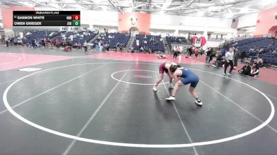 157 lbs Champ. Round 2 - Owen Grieger, John Carroll vs Gannon White, Norwich