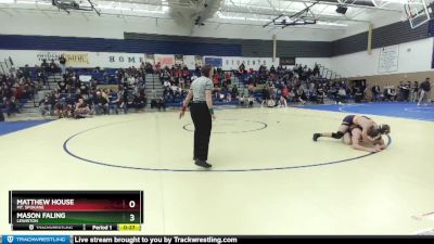 150 lbs Cons. Round 4 - Mason Faling, Lewiston vs Matthew House, Mt. Spokane