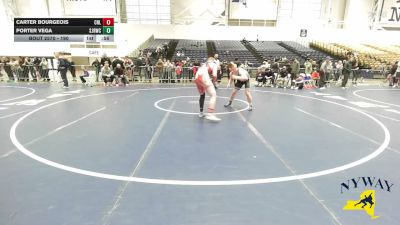 190 lbs 3rd Place Match - Porter Vega, Spencerport Jr Rangers Wrestling Club vs Carter Bourgeois, Club Not Listed