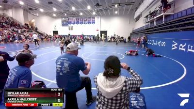 50-54 lbs Round 2 - Akayla Hallcroft, Eastside United vs Skylar Arias, Windy City Wrestlers