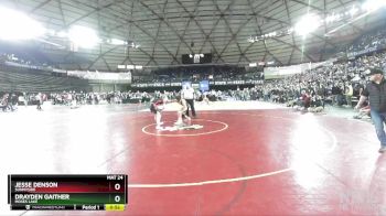 4A 126 lbs Cons. Round 2 - Drayden Gaither, Moses Lake vs Jesse Denson, Sunnyside