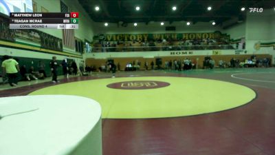 157 lbs Cons. Round 4 - Teagan McRae, Mira Costa vs Matthew Leon, Foothill (Santa Ana)