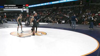 132 lbs Round Of 64 - Cruz Contreras, Aptos (CC) vs Jack Malinconico, Poway (SD)