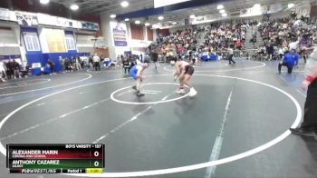157 lbs Champ. Round 2 - Alexander Marin, Corona High School vs Anthony Cazarez, Gilroy
