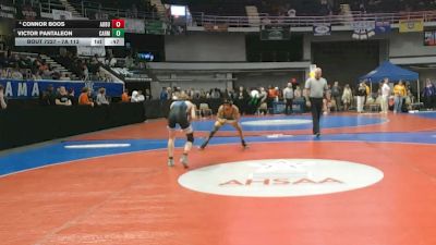 7A 113 lbs Cons. Semi - Connor Boos, Auburn vs Victor Pantaleon, Carver Montgomery HS