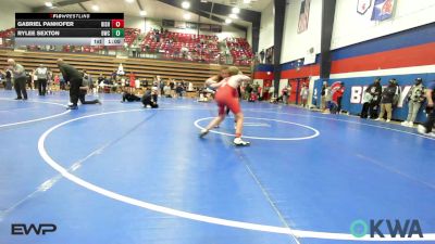 132 lbs Rr Rnd 4 - Gabriel Panhofer, Bishop Kelley vs Rylee Sexton, Berryhill Wrestling Club