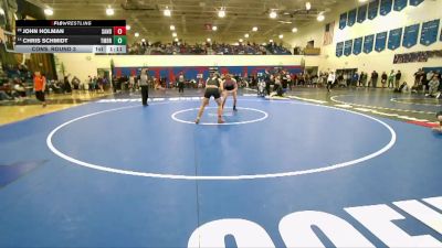 150 lbs Cons. Round 3 - John Holman, Sandpoint vs Chris Schmidt, Timberlake