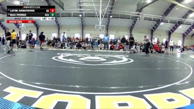 133 lbs Cons. Round 3 - Layne Armstrong, Mount Union vs Max Piunno, John Carroll