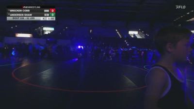 62 lbs Quarters - Brecken Cobb, Z-Bros Wrestling vs Andersen Shaw, Box Elder Stingers Wrestling