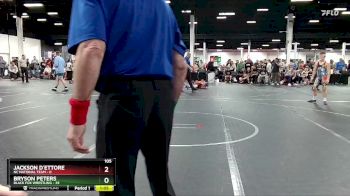 105 lbs Round 1 (4 Team) - Bryson Peters, Black Fox Wrestling vs Jackson D`Ettore, NC National Team