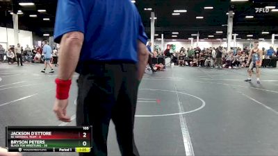 105 lbs Round 1 (4 Team) - Bryson Peters, Black Fox Wrestling vs Jackson D`Ettore, NC National Team