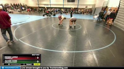 210-226 lbs Round 5 - Oliver Hare, Burns/Pine Bluffs vs Moses Lopez, Torrington