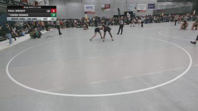 165 lbs 7th Place Match - Owen Dennis vs Paul Wright, Lake Gibson Braves