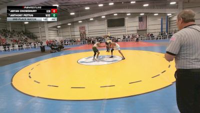 6 - 144 lbs 3rd Place Match - Abyan Chowdhury, George C. Marshall vs Anthony Pettus, Woodbridge Senior