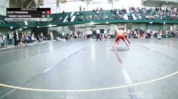 157 lbs Champ. Round 1 - Scott Speakman, Findlay vs Brody Saccoccia, Purdue
