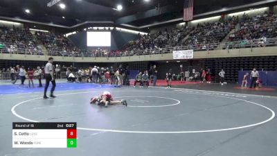 78 lbs Round Of 16 - Sawyer Cotto, Loysville vs Wyatt Woods, Forest Hill