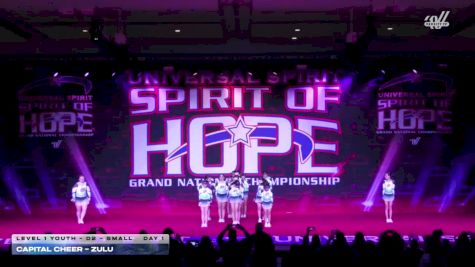 Capital Cheer - Zulu [2026 L1 Youth - D2 - Small Day 1] 2026 Spirit of Hope Grand Nationals