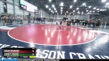 98 lbs Cons. Semi - Everett Wilson, Team Real Life Wrestling vs Collin Bourassa, Team Real Life Wrestling