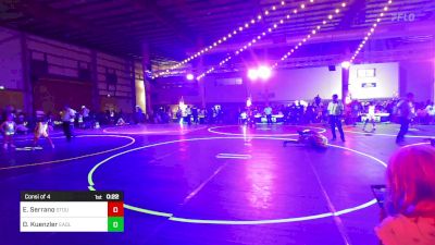 116 lbs Consi Of 4 - Easten Serrano, Stout Wrestling Academy vs Devin Kuenzler, Eaglecrest WC