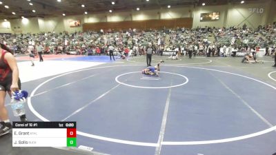 54 lbs Consi Of 16 #1 - Elsa Grant, Athlos Wrestling vs Jose Solis, Buckaroo WC