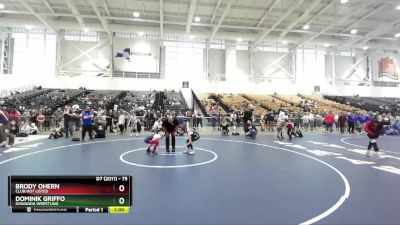 75 lbs Cons. Round 3 - Dominik Griffo, Gowanda Wrestling vs Brody OHern, Club Not Listed