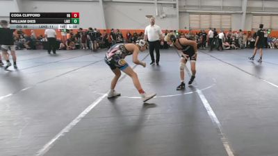 105 lbs Round 5 (6 Team) - Coda Clifford, Ohio Gold vs William Dies, Lake WC