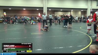 56 lbs Placement (4 Team) - Robert Gibbs, Backyard Brawlers vs Emmett LeMay, Ares