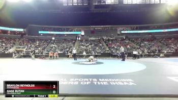 126 lbs Quarterfinal - Braylon Reynolds, Brownsburg vs Gage Rutan, Columbus East