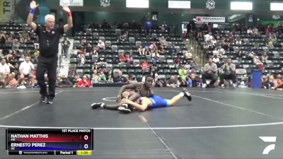 102 lbs 1st Place Match - Nathan Matthis, MD vs Ernesto Perez, AZ