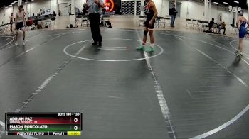130 lbs 1st Place Match - Mason Roncolato, Lost Boys vs Adrian Paz, Virginia Patriots
