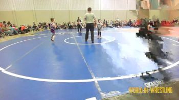 46 lbs Semifinal - Asher Wilbur, Untouchables 9u Purple vs Michael Wagner, Untouchables 9u Black