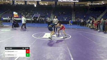 106 lbs Consolation - Adam Donovan, Tewksbury vs Aidan Williams, Windham