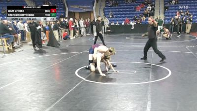 132 lbs Consi Of 16 #2 - Liam Christ, Brookline vs Stephen Kittredge, Vergennes