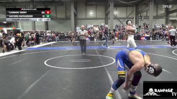 110 lbs Champ. Round 1 - Cannon Terry, Augusta vs Hayden Rathgeber, Chaparral Kids