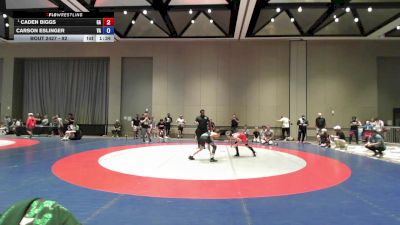 92 lbs Semis - Caden Biggs, GA vs Carson Eslinger, VA