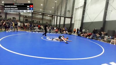 Junior FS - 144 lbs Cons. Round 2 - Oliver Russell, Riverhawk Wrestling Academy vs Mason Phillippi, Peninsula Wrestling Club
