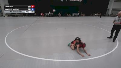 51-55.7 lbs Cons. Sub-semis - Davee Jo Brooks, Iowa vs Trinh Tse, Greater Heights Wrestling