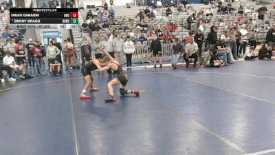 92 lbs Cons. Quarters - Uriah Barabin, Grindhouse Wrestling Club vs Brody Bragg, Bear Cave Wrestling Club