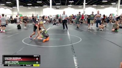 96 lbs Round 2 (4 Team) - Henry Paster, Mat Warriors Red vs Colton Riordan, U2 Upstate Uprising 2.0