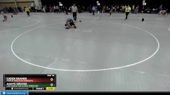 106 lbs Cons. Round 2 - Aadyn Gruver, Lake Gibson High School Wrestling vs Caden Kramer, Pursuit Wrestling Minnesota