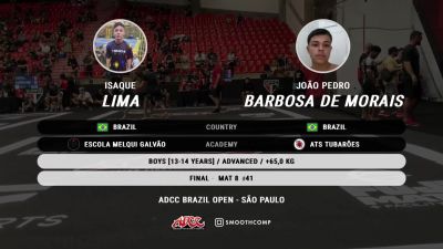 Isaque Lima vs João Pedro Barbosa De Morais 2025 ADCC Sao Paulo Open