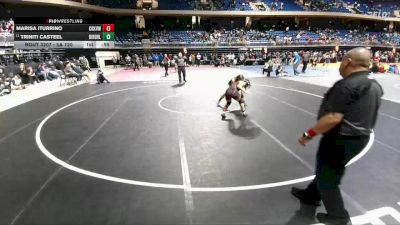 5A 120 lbs Cons. Round 2 - Triniti Casteel, North Richland Hills Birdville vs Marisa Iturrino, Carrollton Creekview