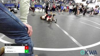 70 lbs Quarterfinal - August Milligan, Pauls Valley Panther Pinners vs Jaxson Williams, Tecumseh Youth Wrestling