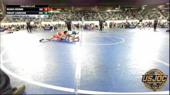 106 lbs Consi Of 16 #2 - Elijah Crumm, Chickasha Youth Wrestling vs Grady Langham, Honey Badgers Wrestling Club